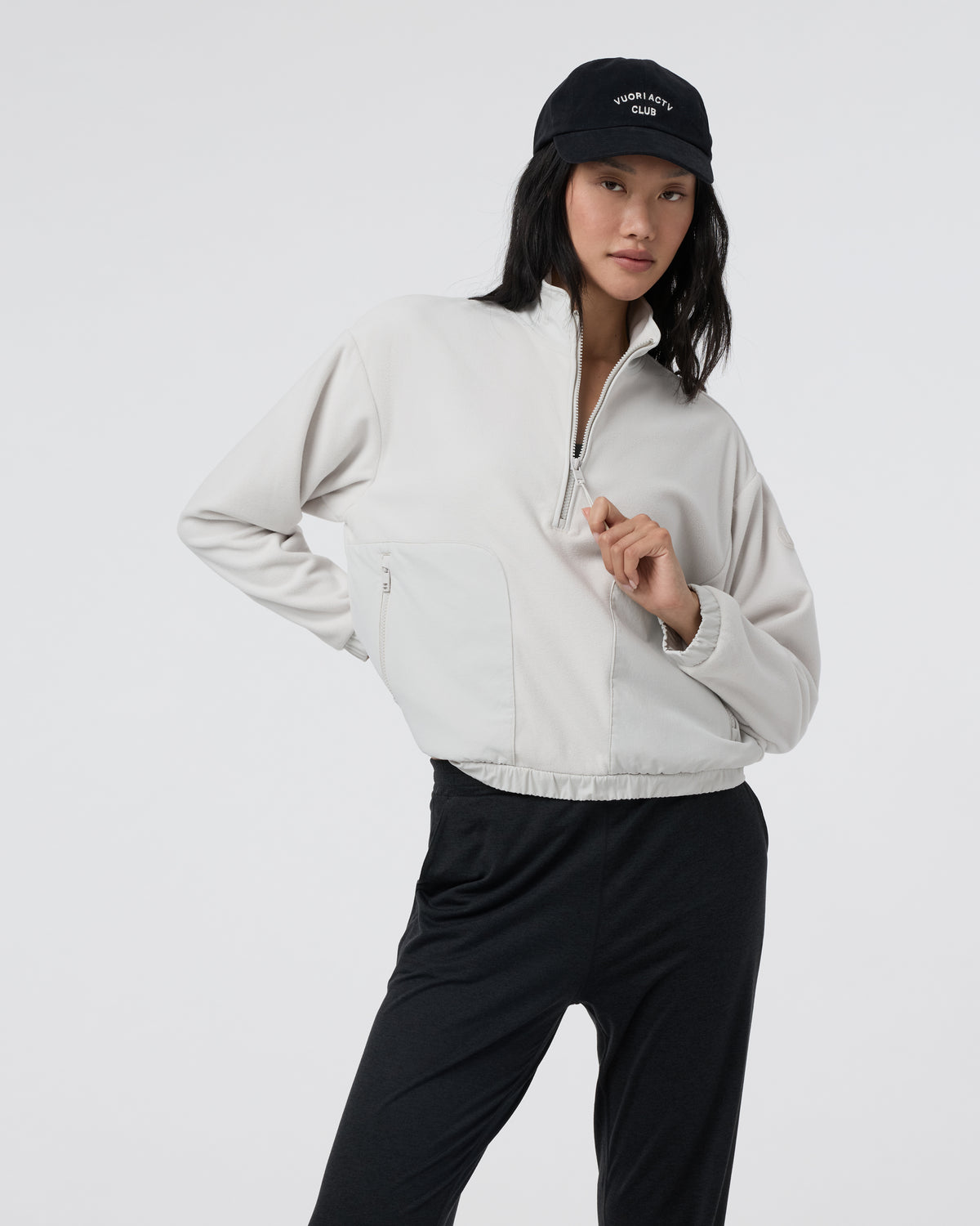 Women's Aspen Half Zip Salt Fleece Pullover - Image 4