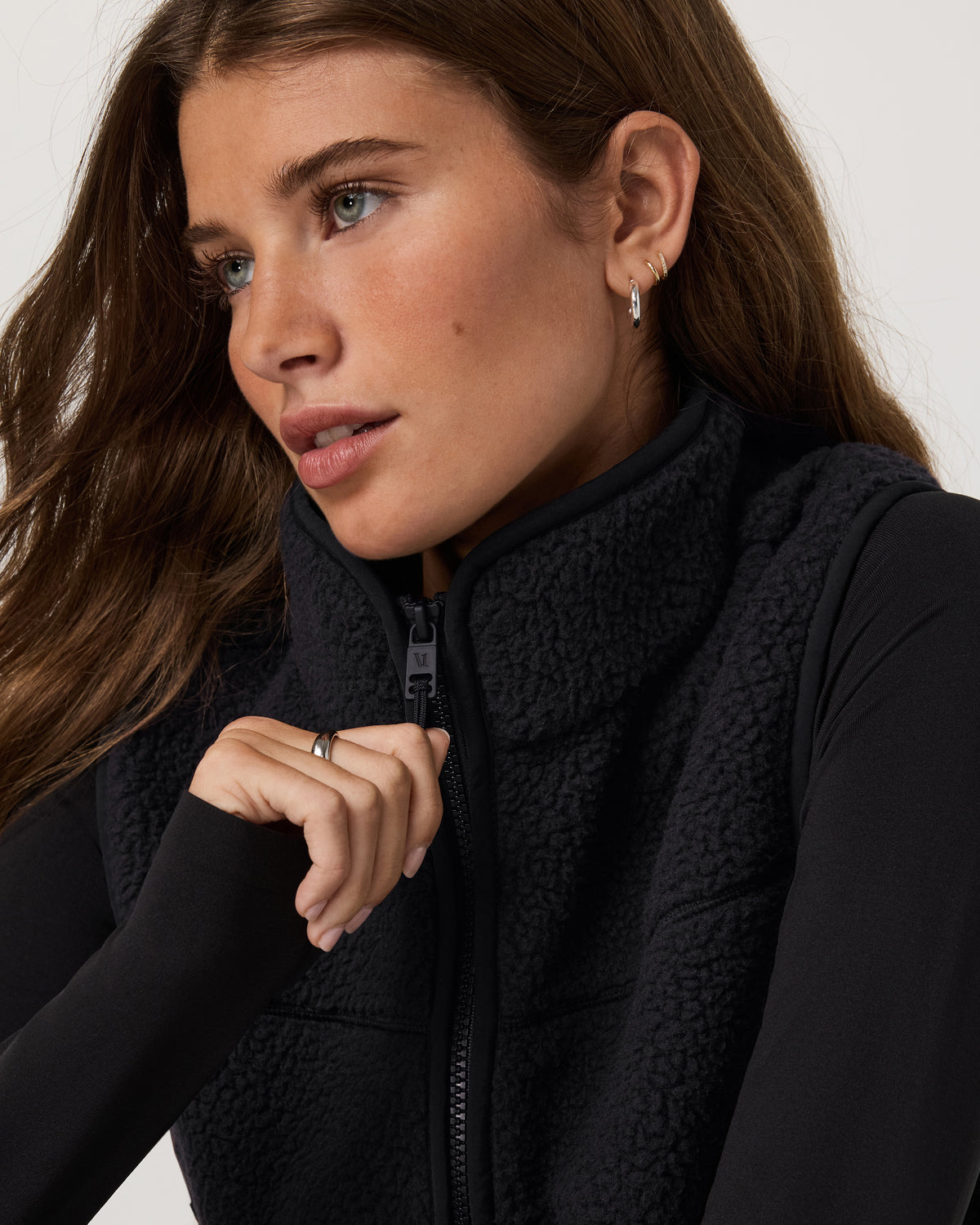 Alpine Vest Women's Black Fleece Vest - Image 2