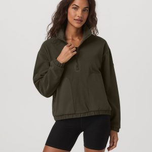 Women's Aspen Half Zip Women's Olive Pullover