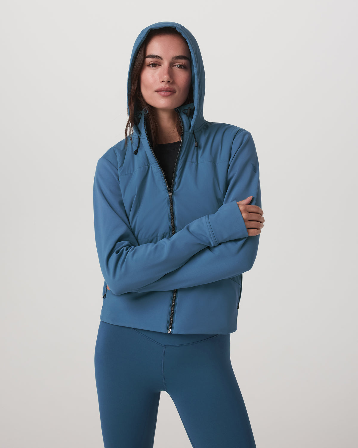 Chilled Out Full Zip Women's Lagoon Training Jacket - Image 6