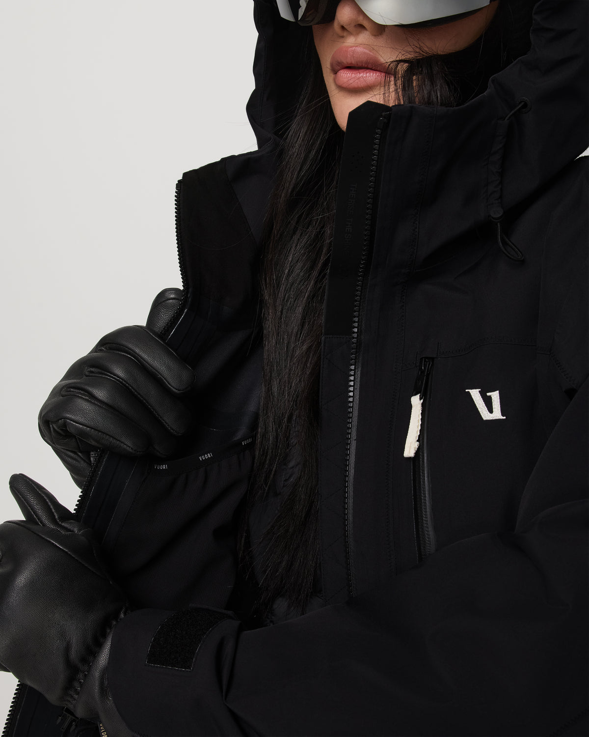 Women's Taika Snow Shell Black Ski/Board Jacket - Image 2