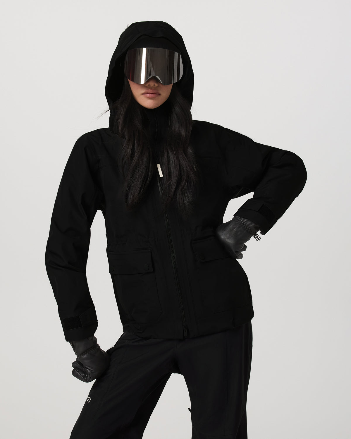 Women's Taika Snow Shell Black Ski/Board Jacket - Image 5