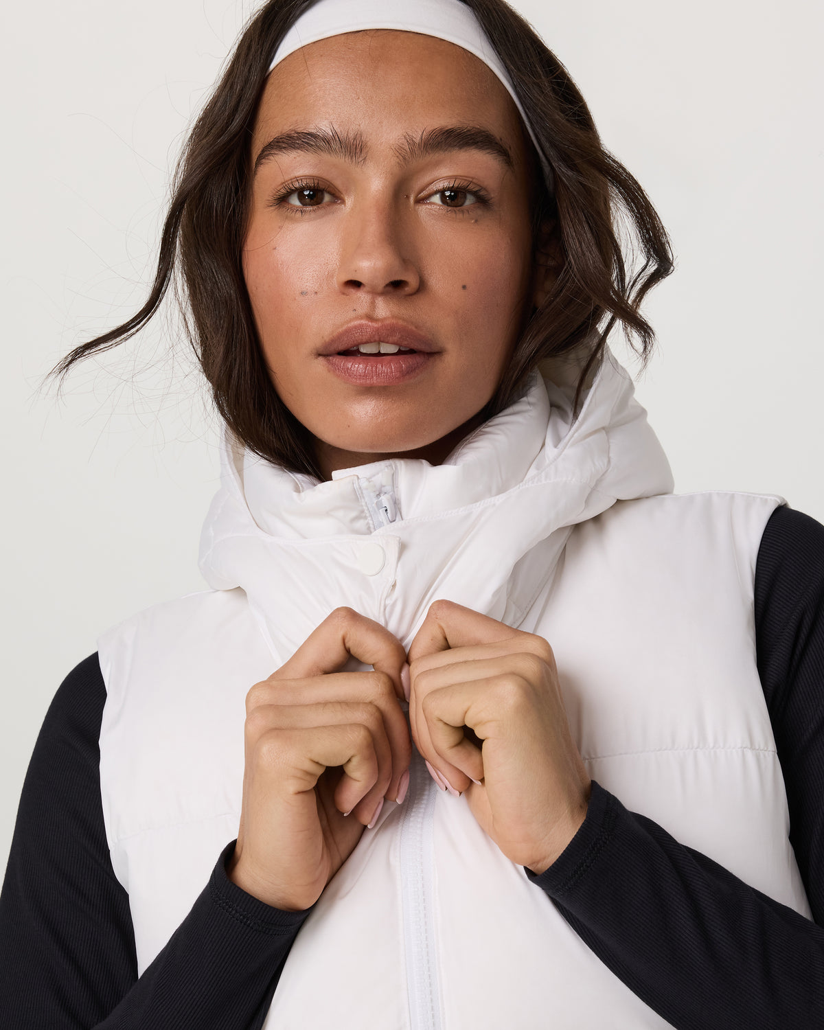 Alta Down Vest Women's White Sleeveless Vest