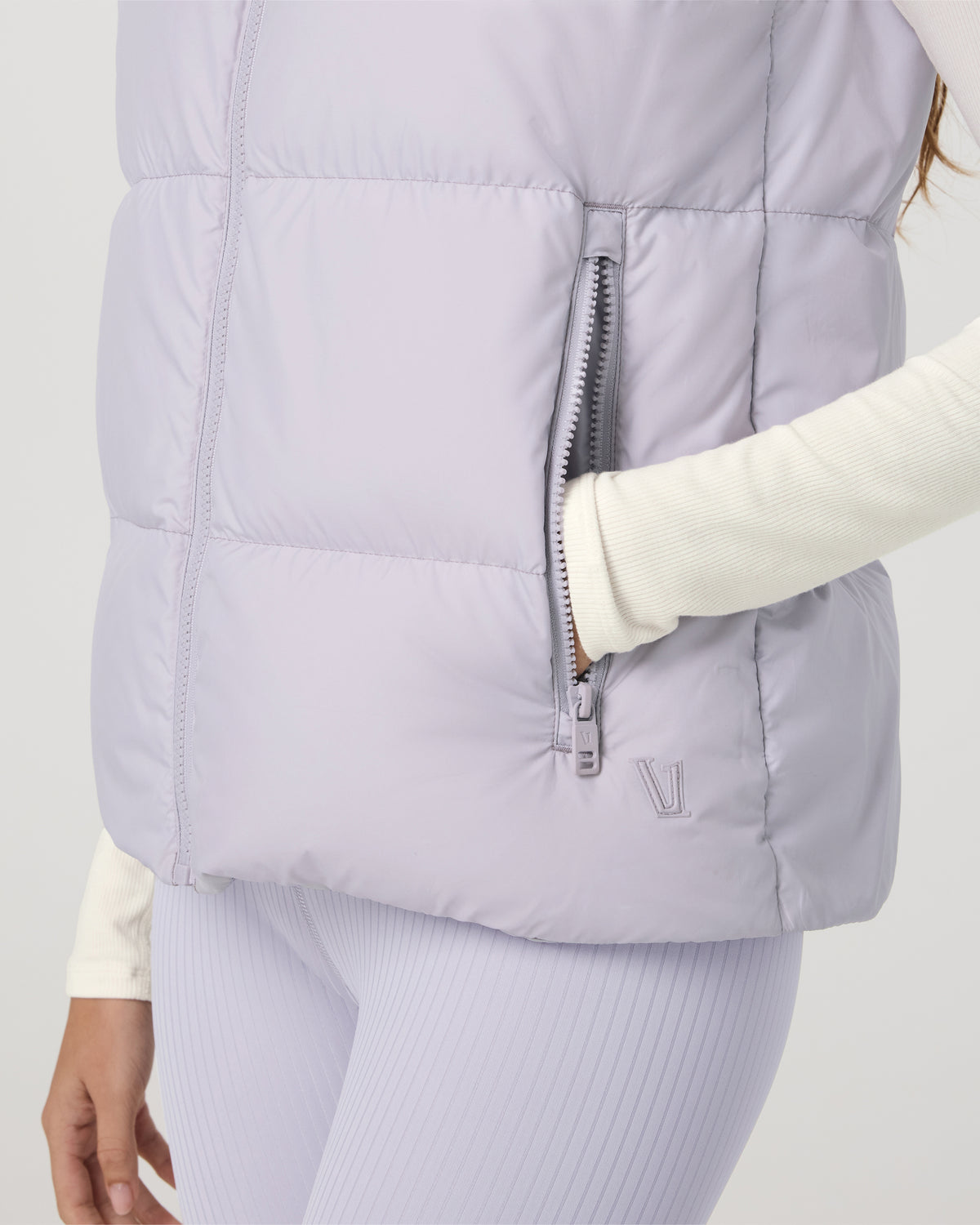 Alta Down Vest Women's Lavender Ice Sleeveless Vest - Image 2