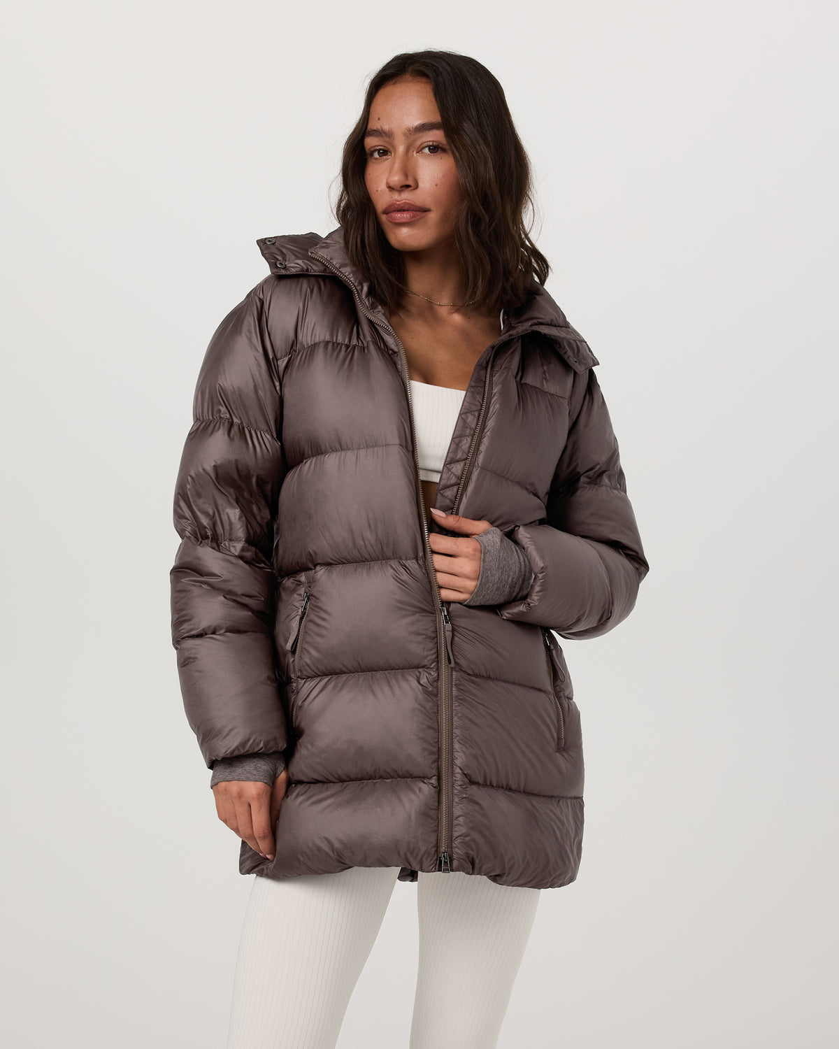 Vail Long Down Jacket Women's Huckleberry Down Coat - Image 5
