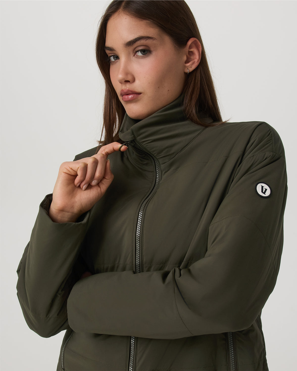 Canyon Insulated Jacket Women's Olive Full-Zip Jacket - Image 2