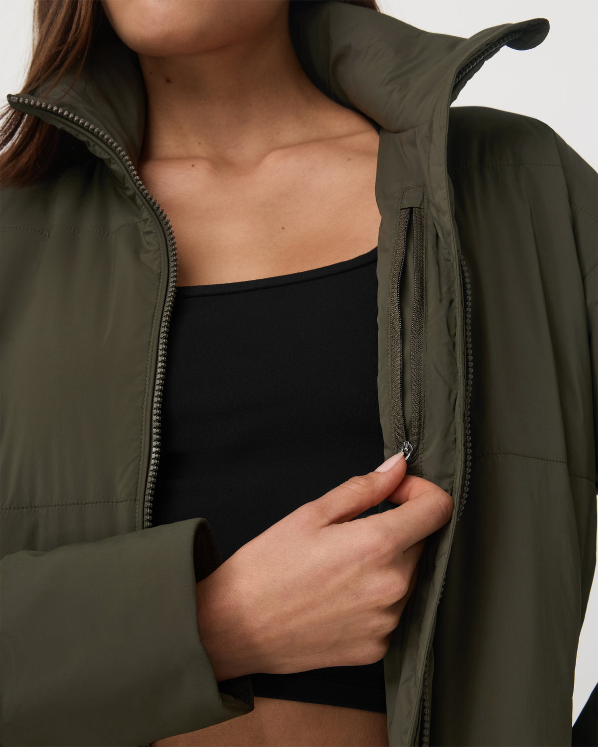 Canyon Insulated Jacket Women's Olive Full-Zip Jacket - Image 5