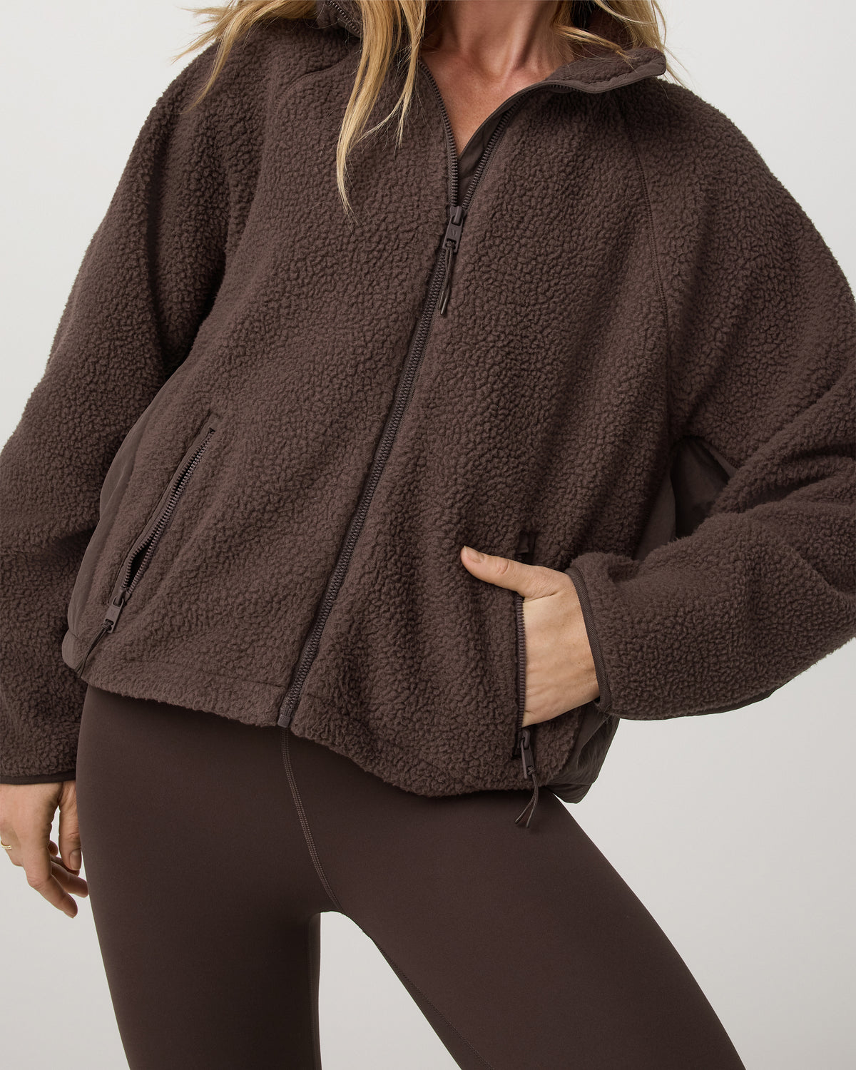 Alpine Jacket Women's Cozy Fleece Jacket in Java