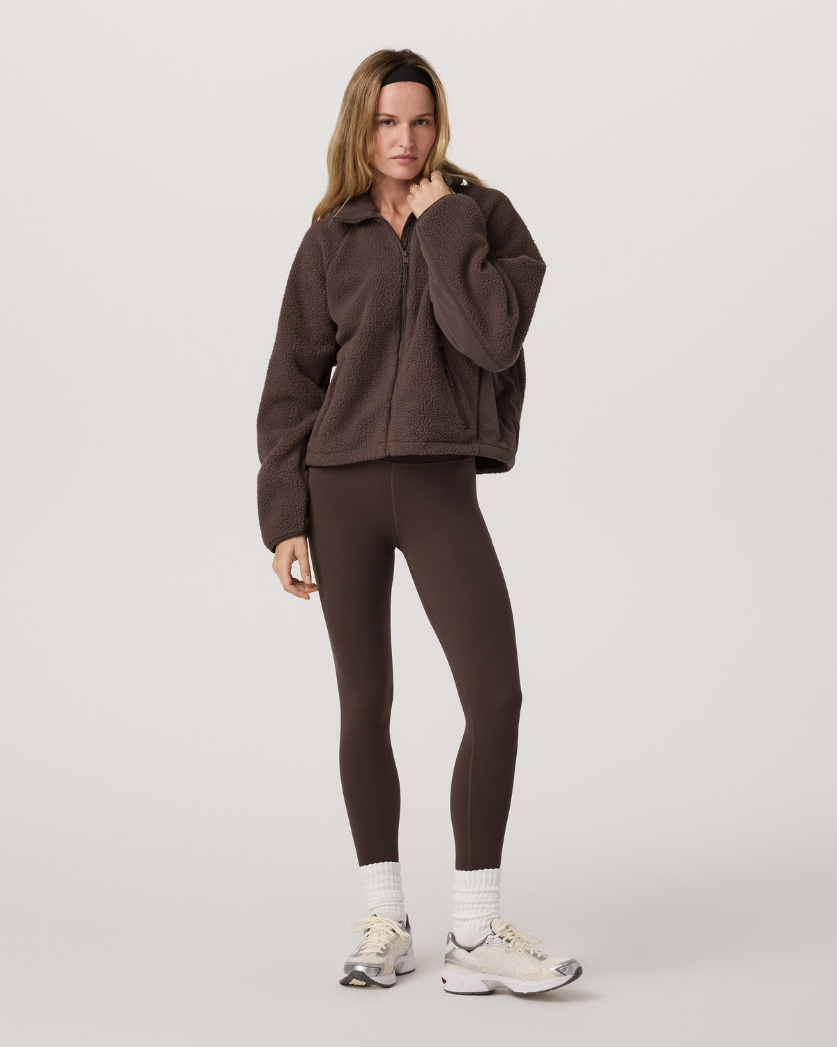 Alpine Jacket Women's Cozy Fleece Jacket in Java - Image 6