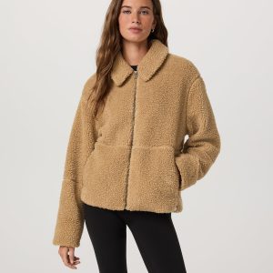 Lou Full Zip Jacket Women's Butterscotch Fleece Jacket