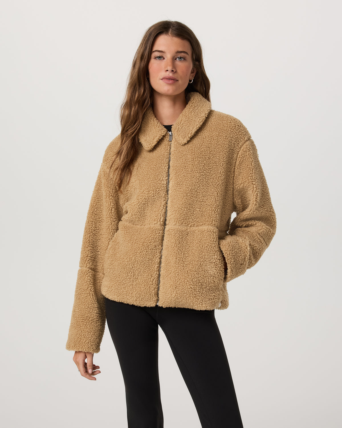 Lou Full Zip Jacket Women's Butterscotch Fleece Jacket
