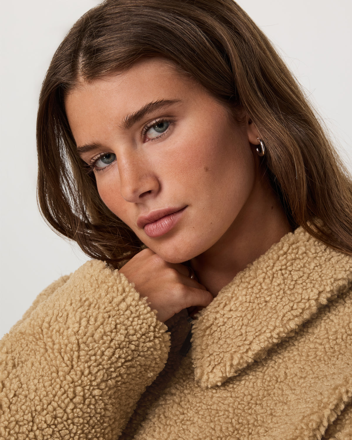Lou Full Zip Jacket Women's Butterscotch Fleece Jacket - Image 2