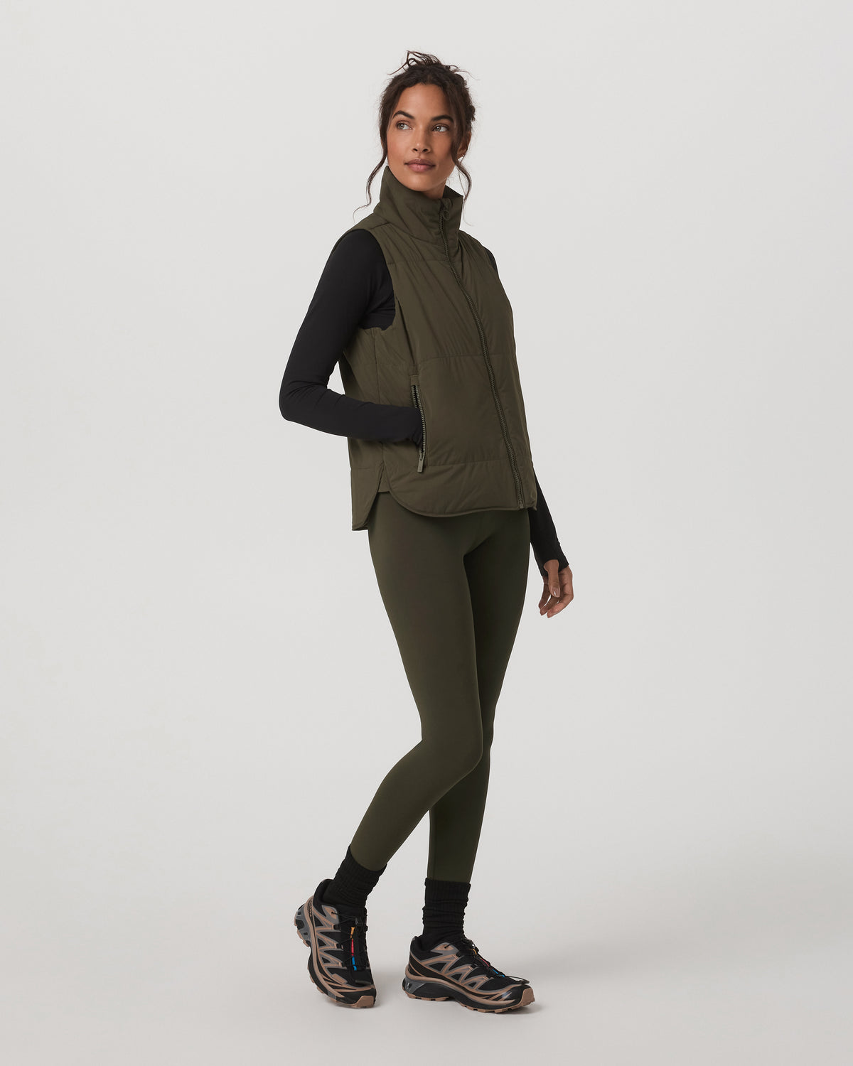 Canyon Insulated Vest Women's Olive Lightweight Vest - Image 4