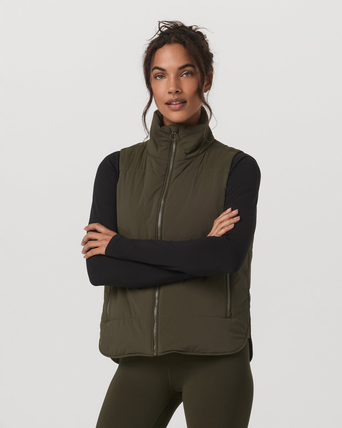 Canyon Insulated Vest Women's Olive Lightweight Vest - Image 5