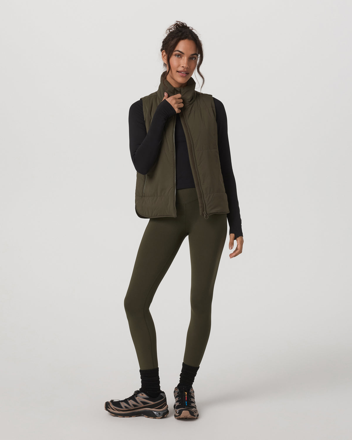Canyon Insulated Vest Women's Olive Lightweight Vest - Image 6
