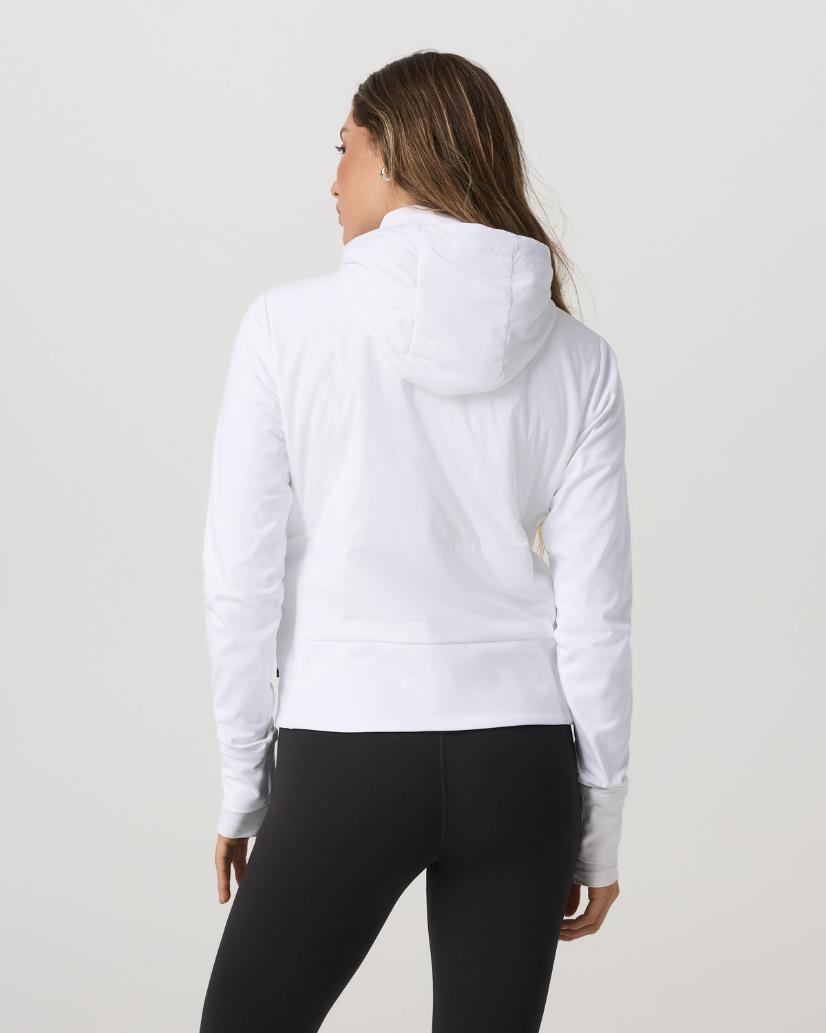 Chilled Out Full Zip Women's White Training Jacket - Image 3
