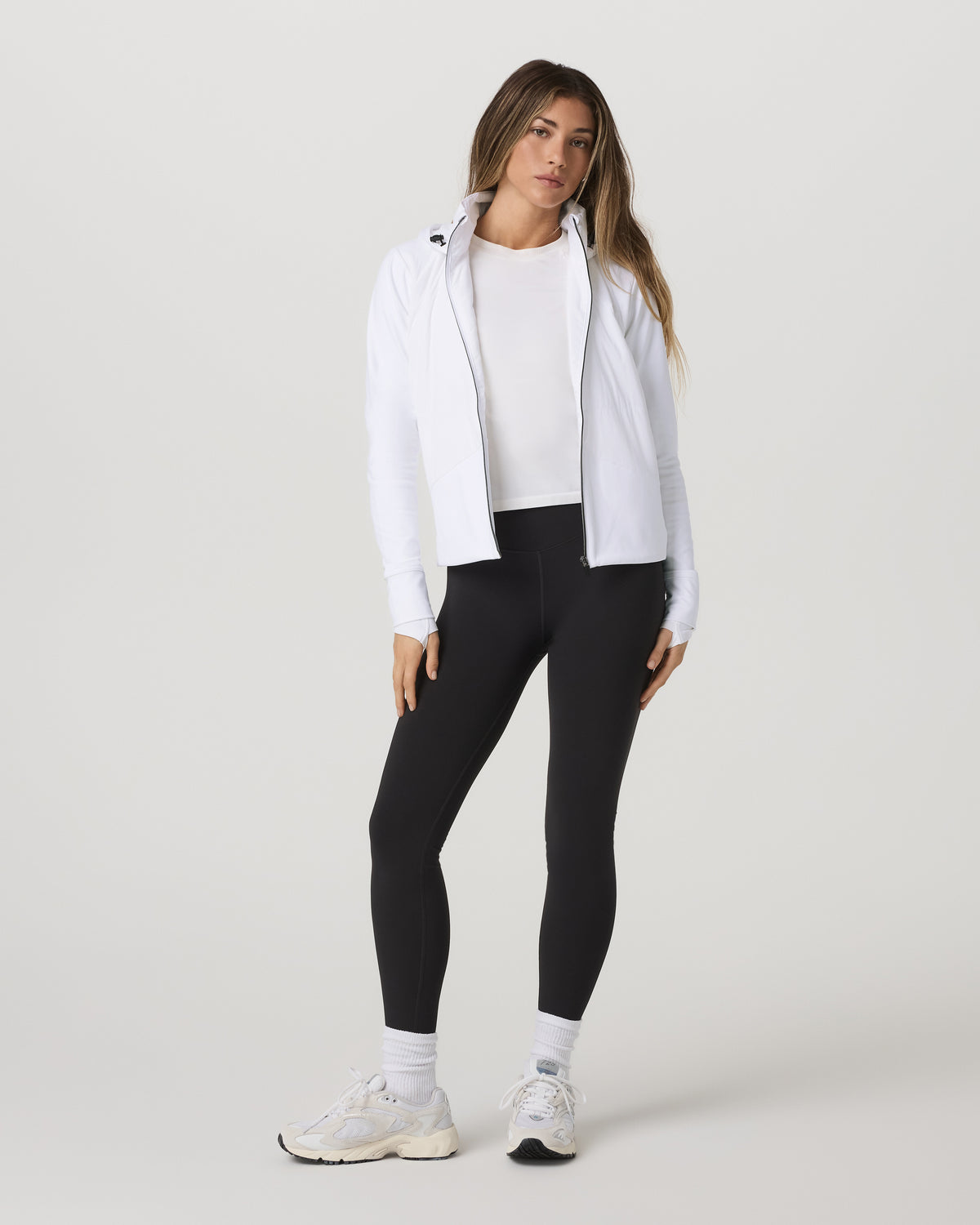 Chilled Out Full Zip Women's White Training Jacket - Image 6