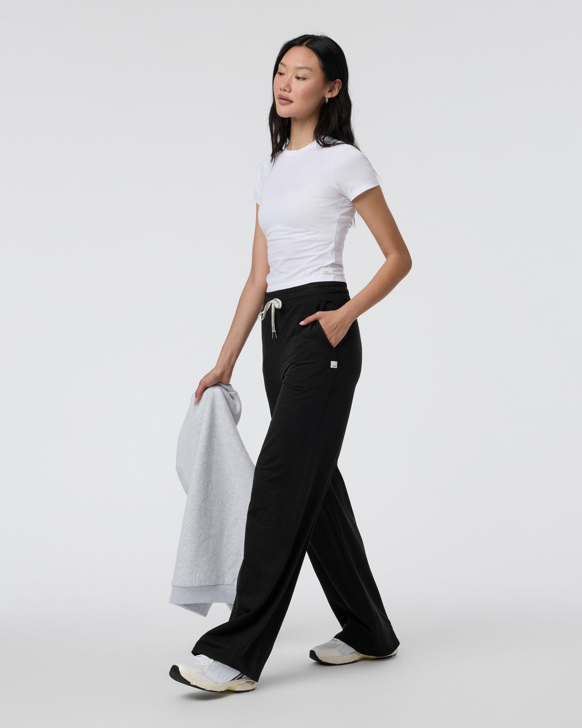 Halo Essential Wideleg Black Heather Pants - Image 3