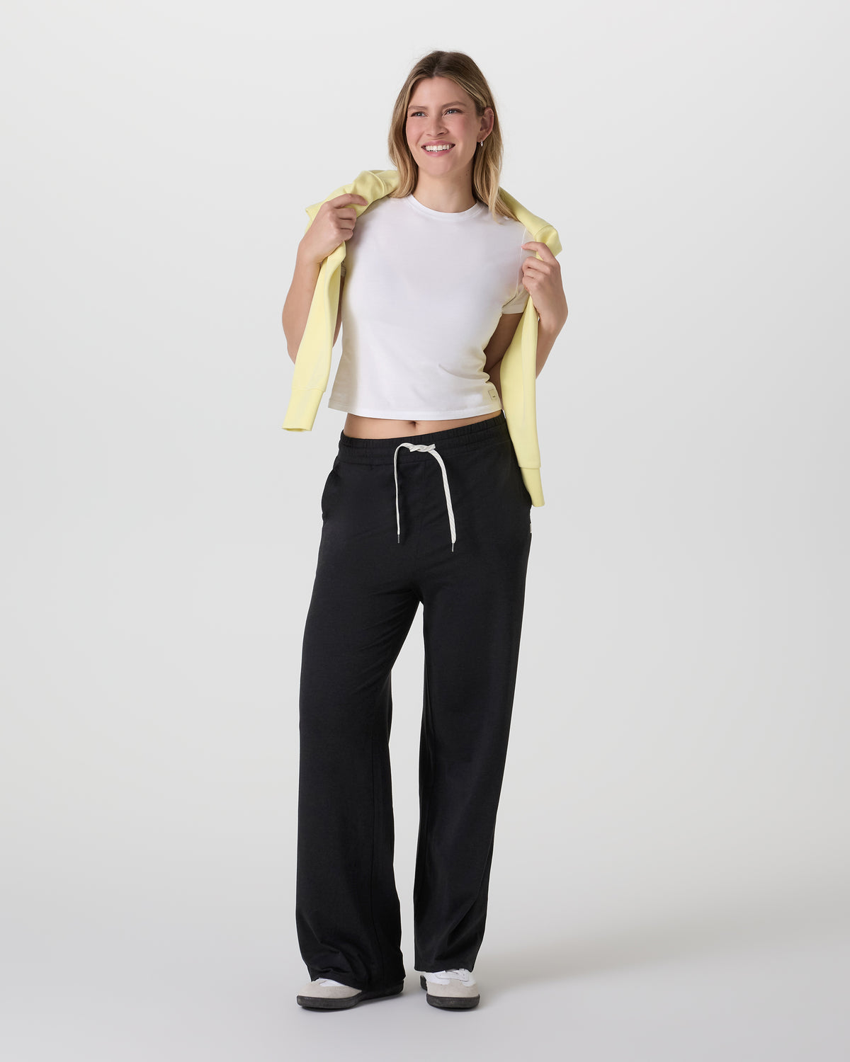 Halo Essential Wideleg Black Heather Pants - Image 6