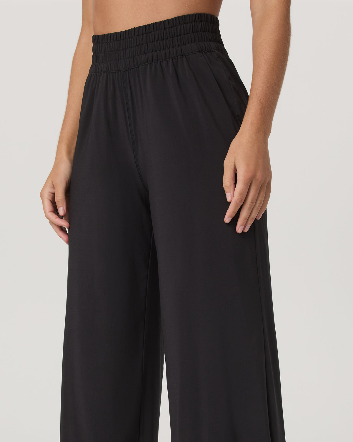 Villa Wideleg Black Lightweight Wide Leg Pants - Image 5