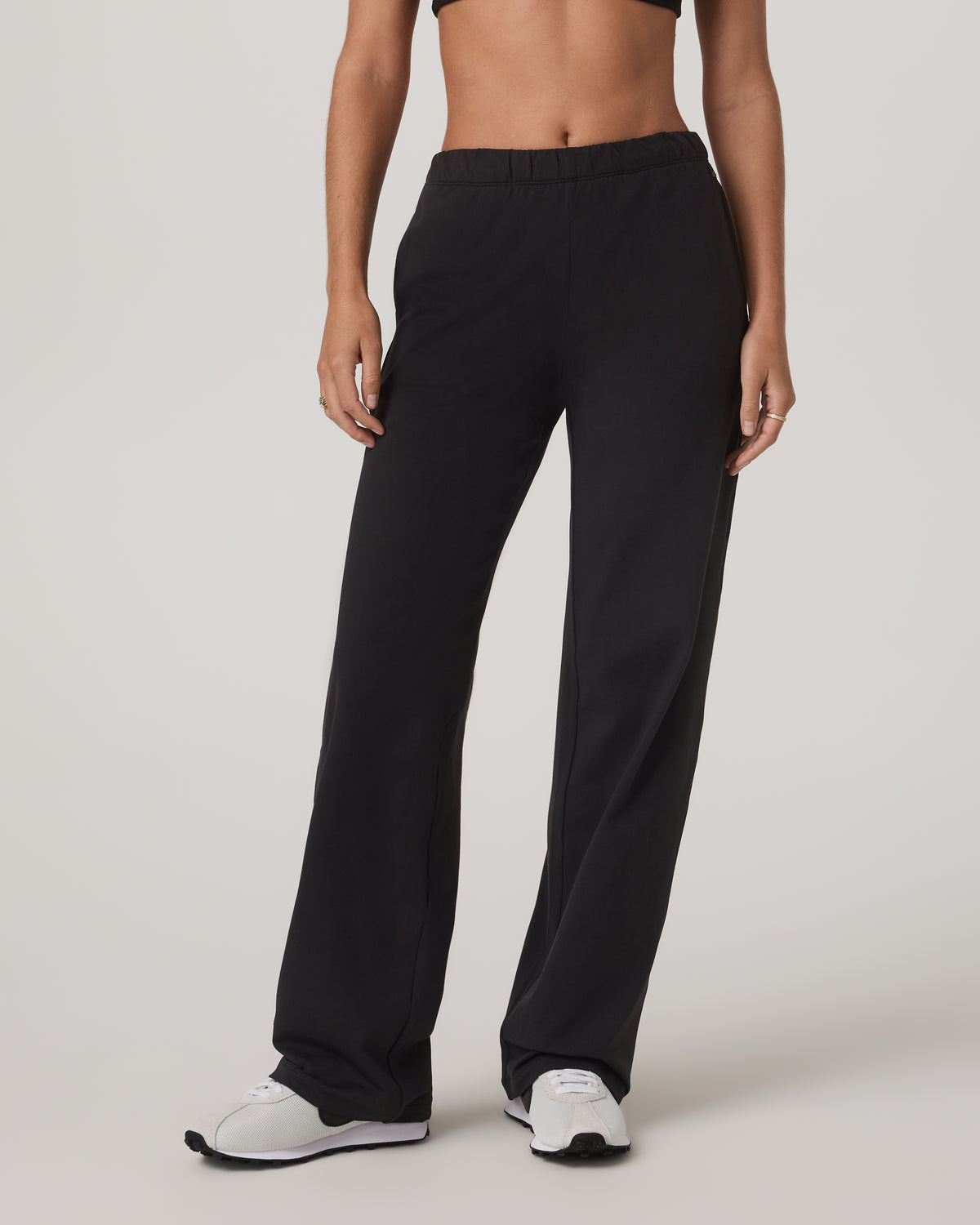 Halo Straight Leg Pant Women's Solid Black Pants