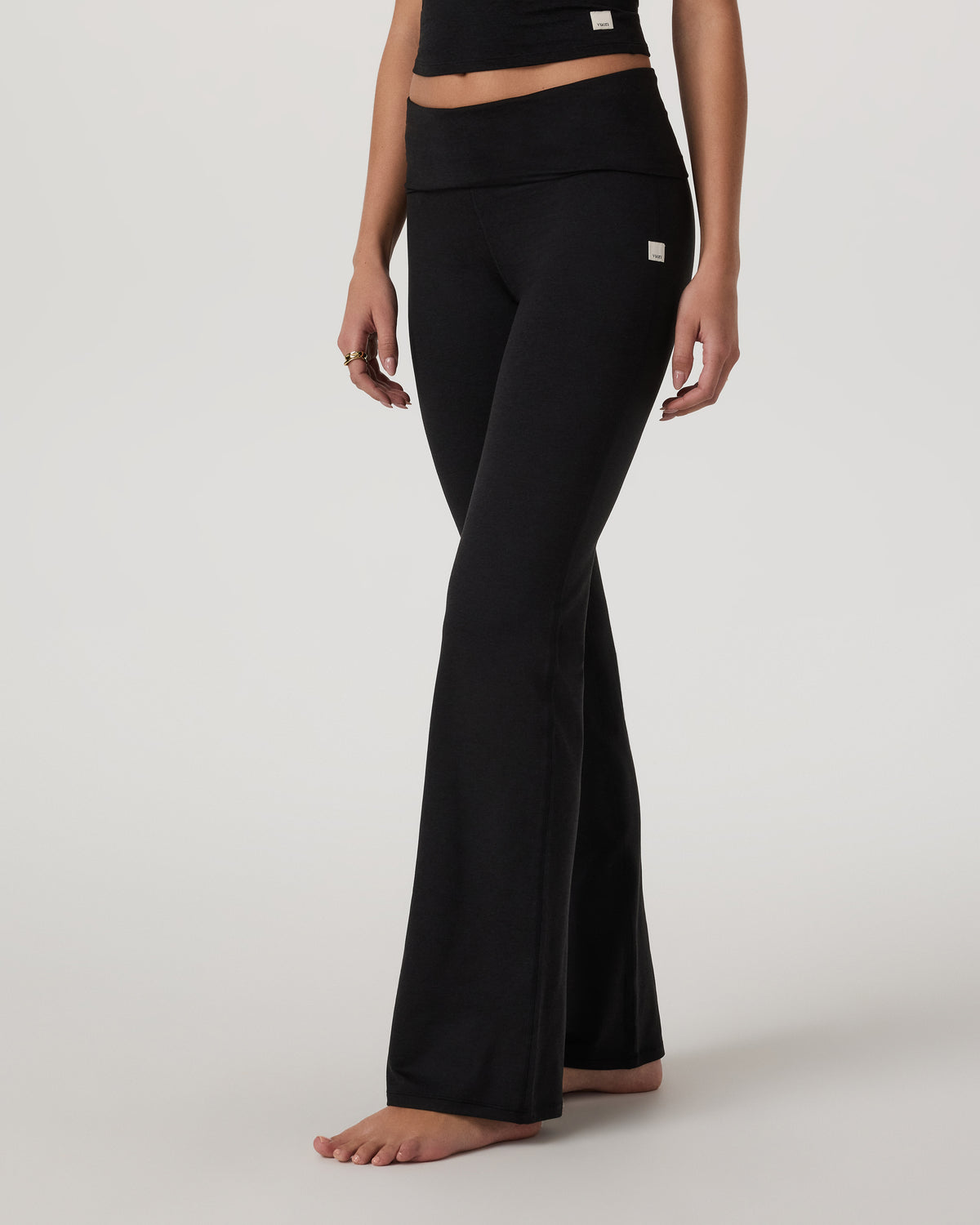 Halo Foldover Pant Black Heather
