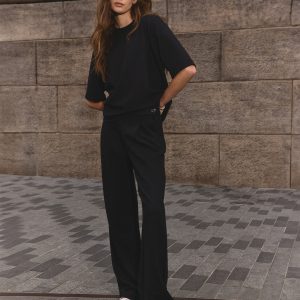 Maven Wideleg Pant Women's Black Lounge Pants