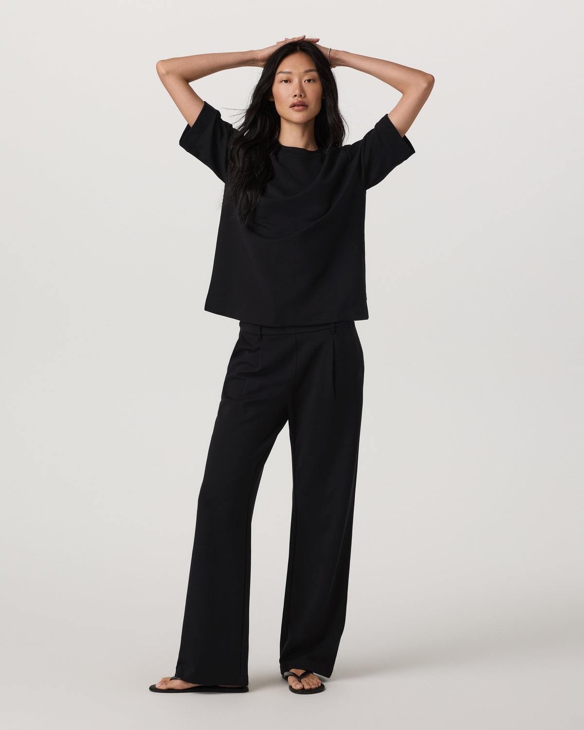 Maven Wideleg Pant Women's Black Lounge Pants - Image 3