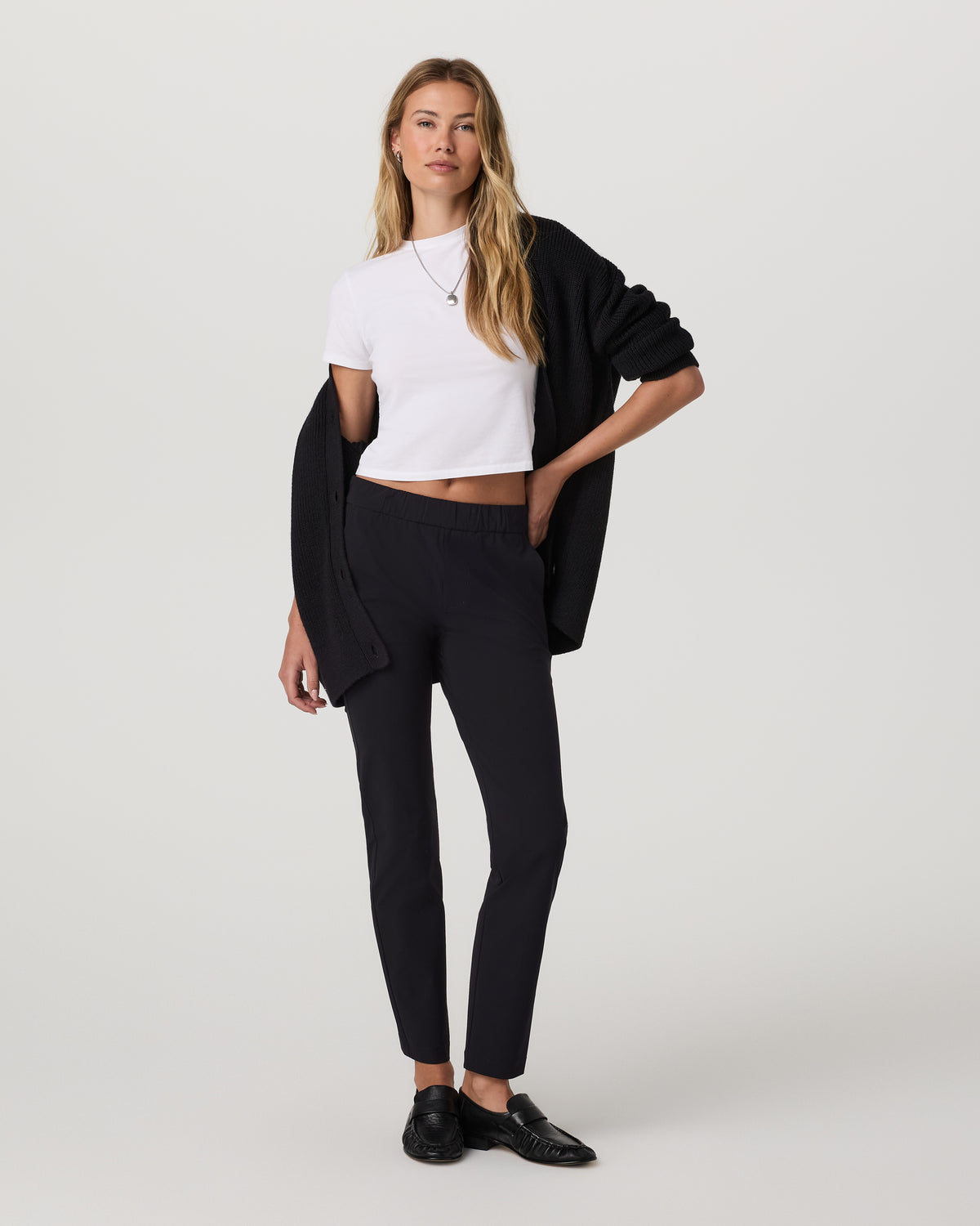 Miles Ankle Pant - Long Women's Black Performance Pants - Image 2
