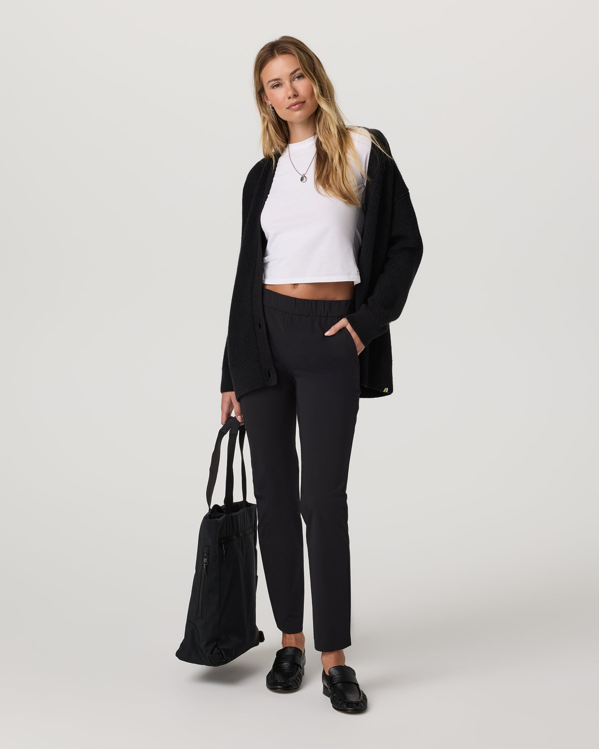 Miles Ankle Pant - Long Women's Black Performance Pants - Image 6
