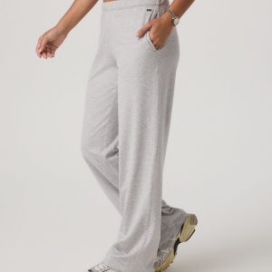 Women's Halo Modern Straight Leg Pant-Short Pale Grey