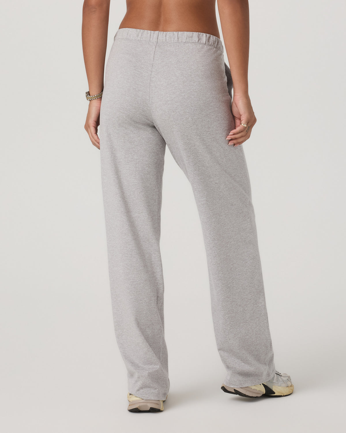 Women's Halo Modern Straight Leg Pant-Short Pale Grey - Image 3