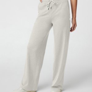 Halo Essential Wideleg - Short Ecru Heather
