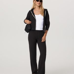 Halo Straight Leg - Long Women's Solid Black Pants