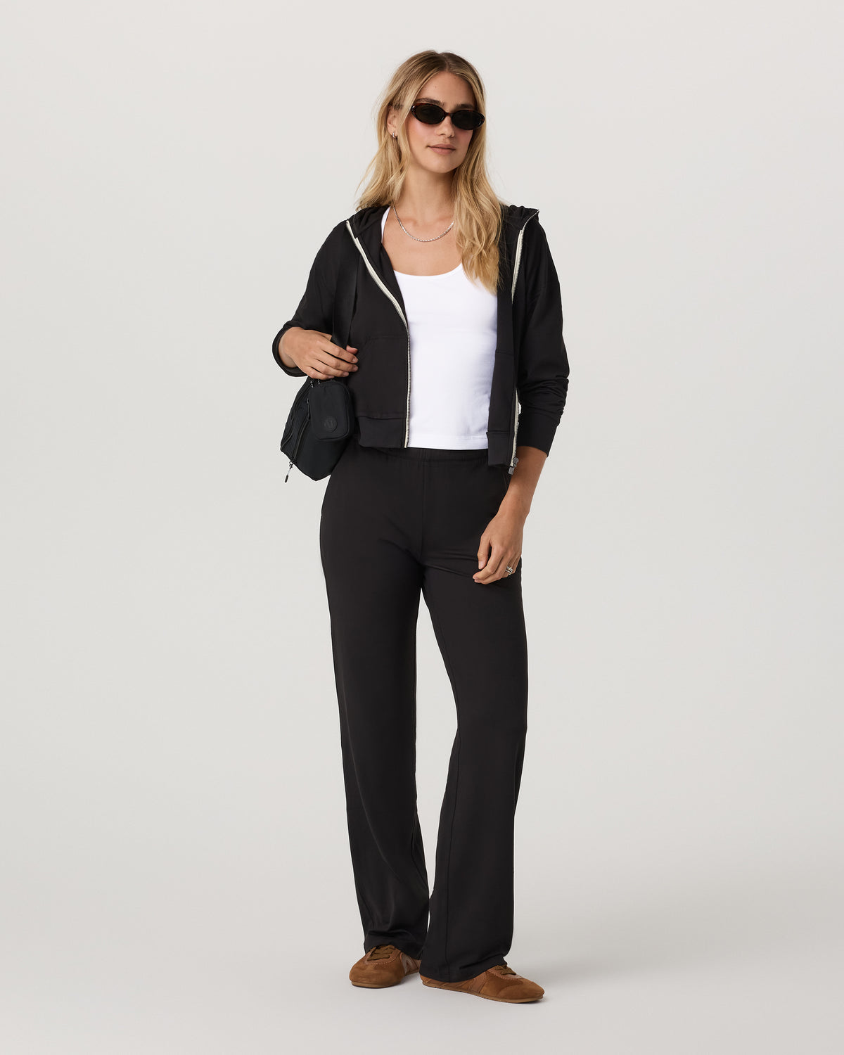 Halo Straight Leg - Long Women's Solid Black Pants