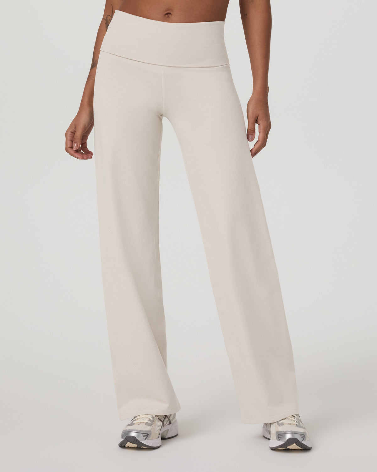 Granite Foldover Straight Leg Women's Oatmeal Heather Pant - Image 4