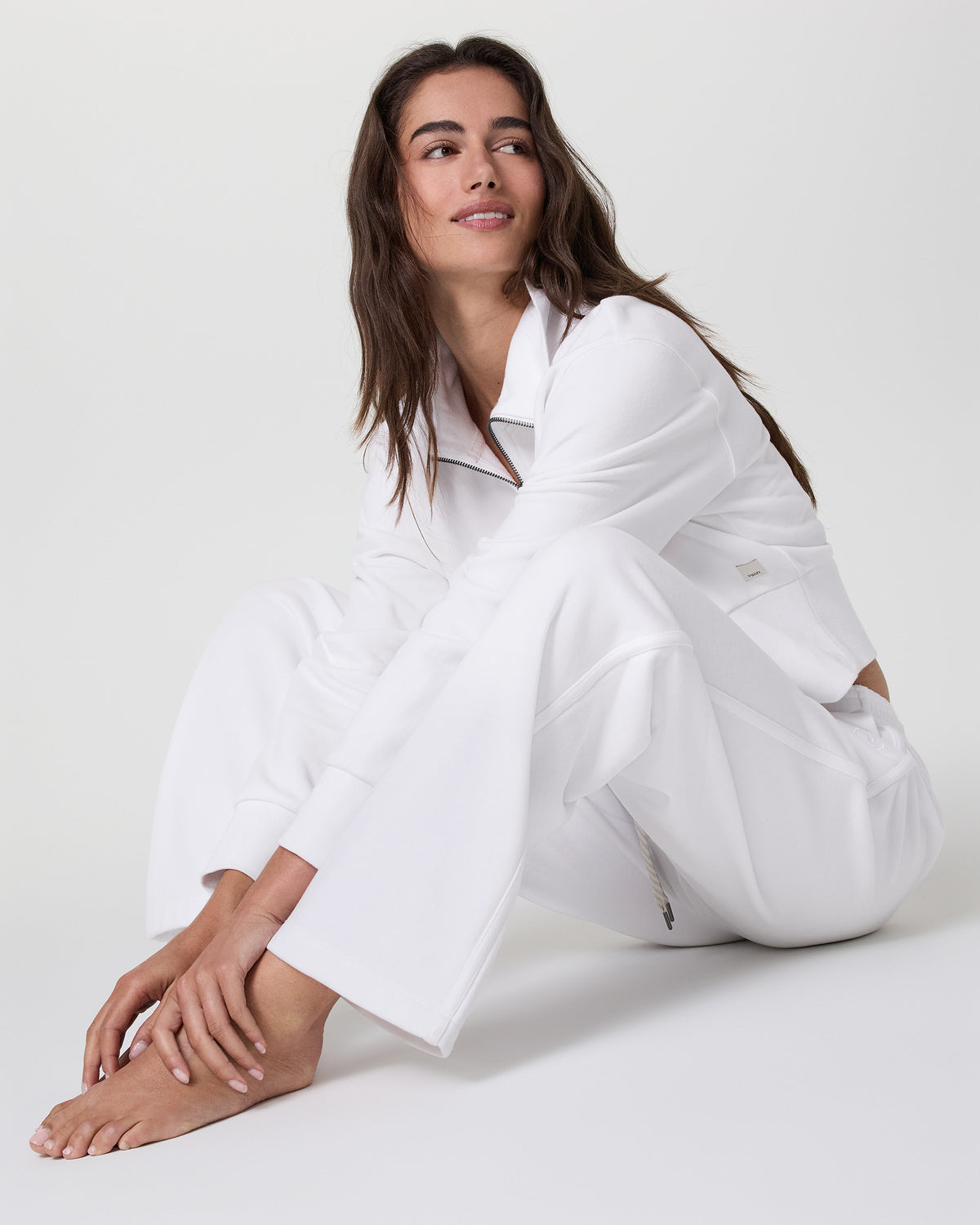 Sedona Straight Leg Sweatpant White