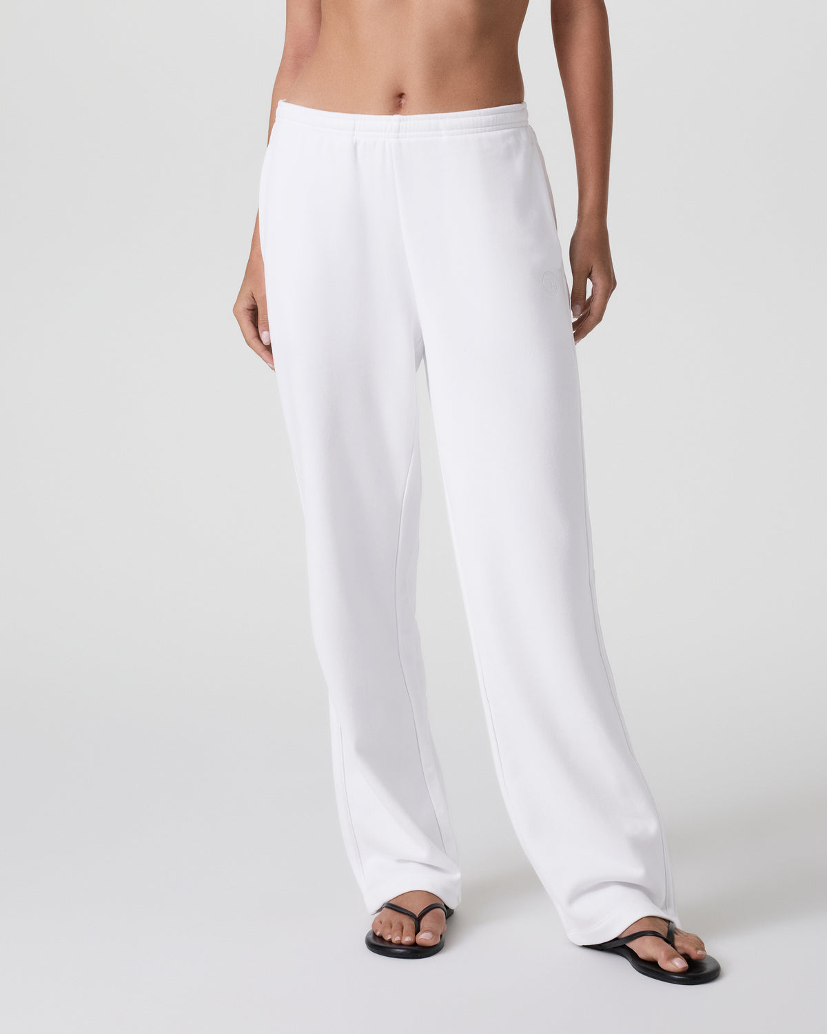 Sedona Straight Leg Sweatpant White - Image 2