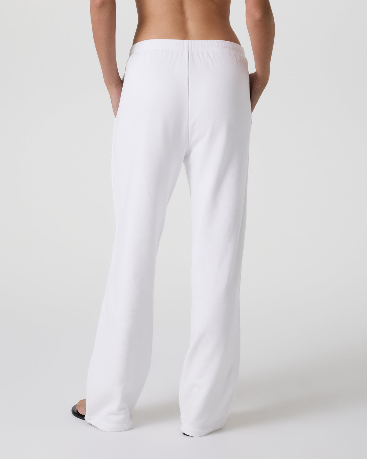 Sedona Straight Leg Sweatpant White - Image 3