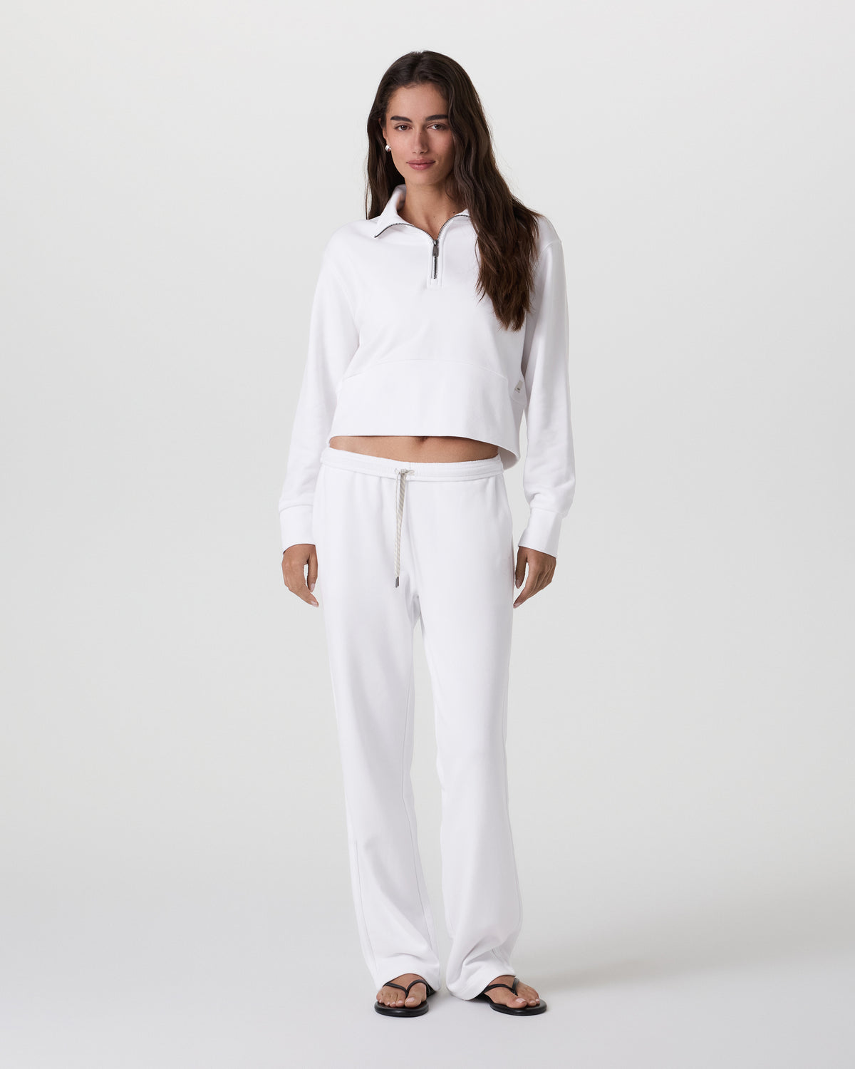 Sedona Straight Leg Sweatpant White - Image 4