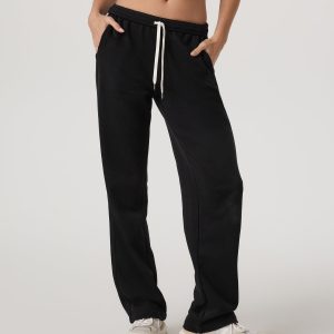 Sedona Straight Leg Sweatpant - Long Women's Black Pant
