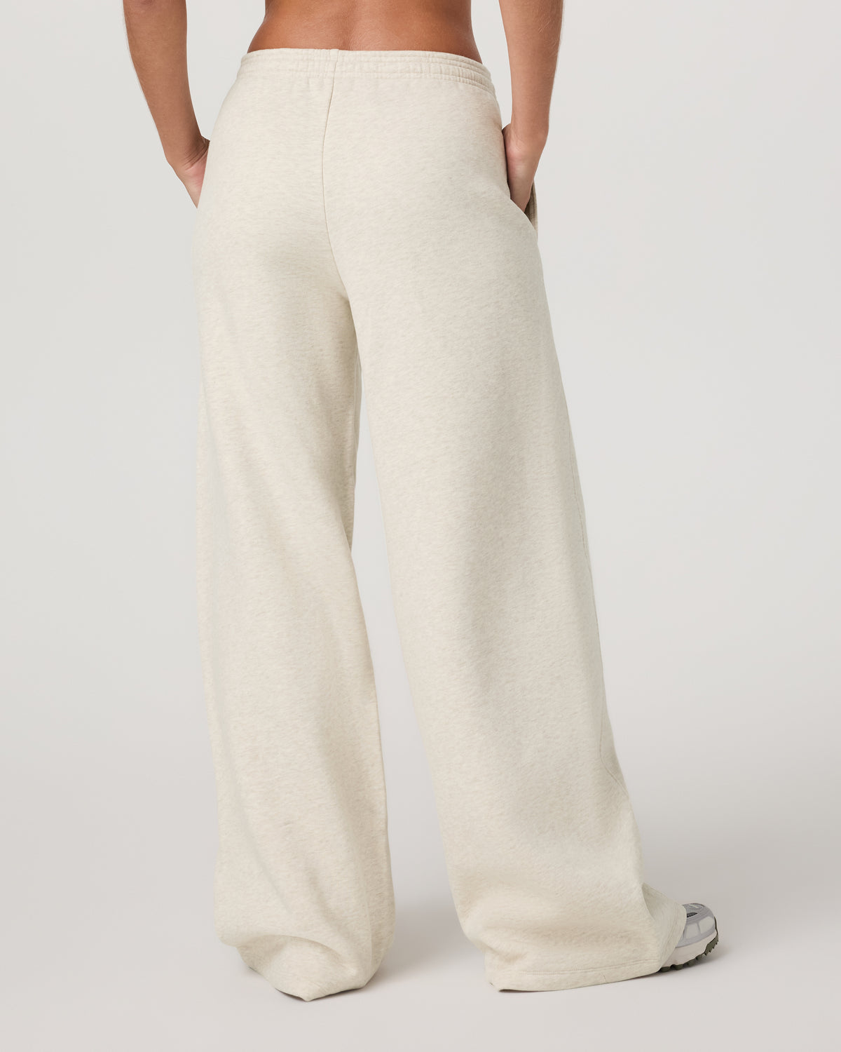 Women's Restore Ultra Wideleg Sweatpant Bone Heather - Image 3
