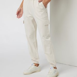 Boyfriend Cargo Sweatpant Milkweed Heather