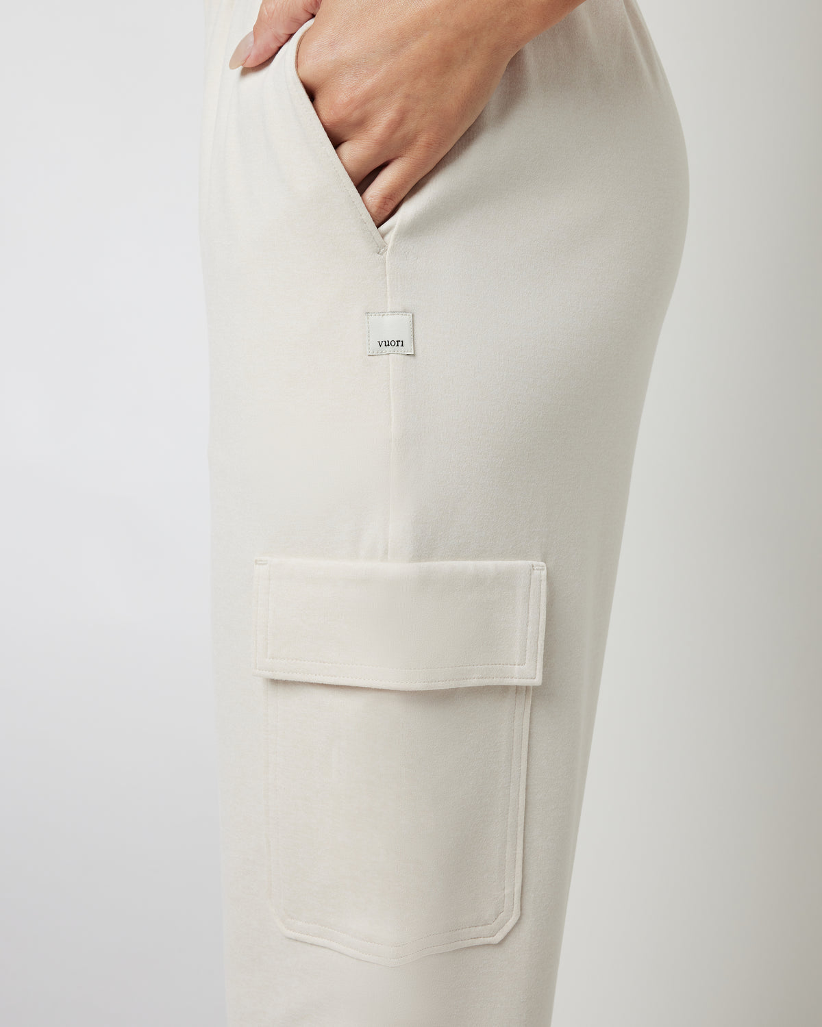Boyfriend Cargo Sweatpant Milkweed Heather - Image 4