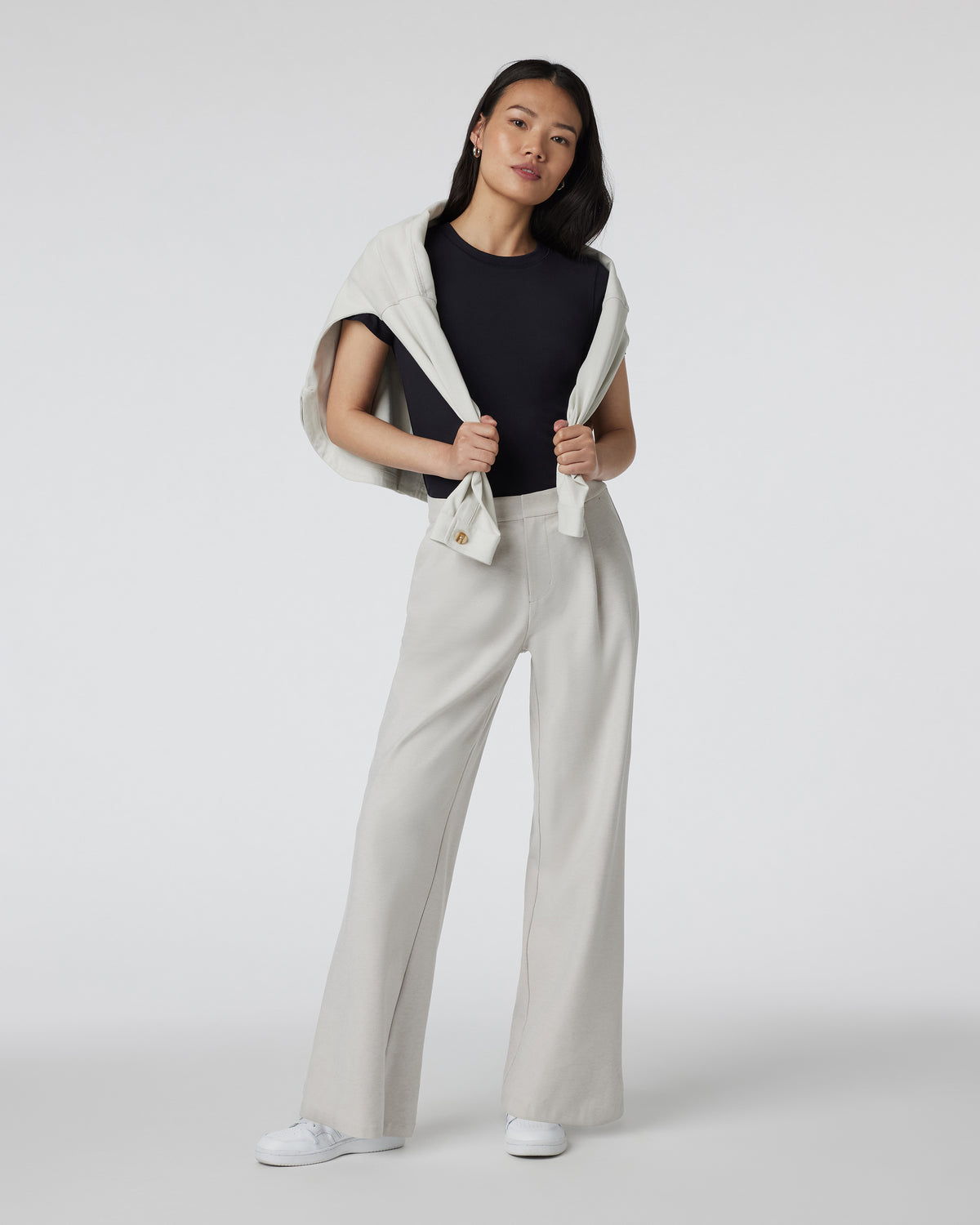 Elevation Trouser Ecru Heather High-Rise Pants - Image 2