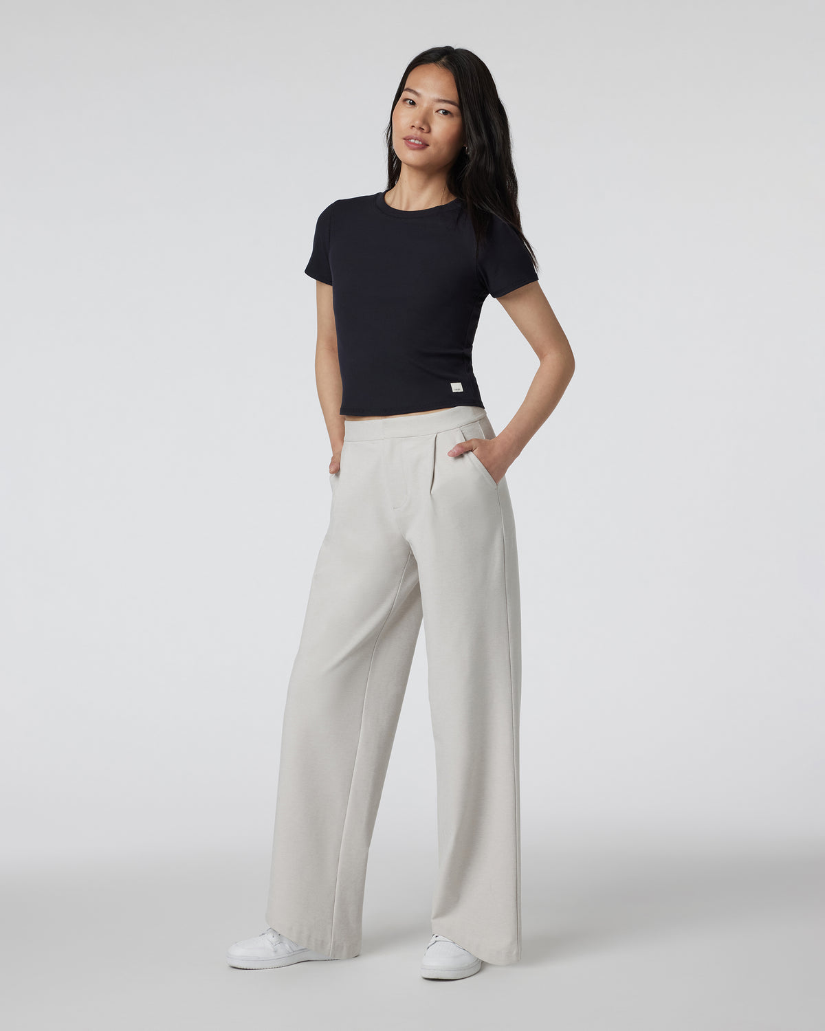 Elevation Trouser Ecru Heather High-Rise Pants - Image 4