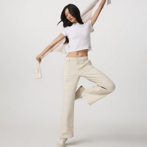 Telluride Twill Pant Women's Bone Mid-Low Rise Pants