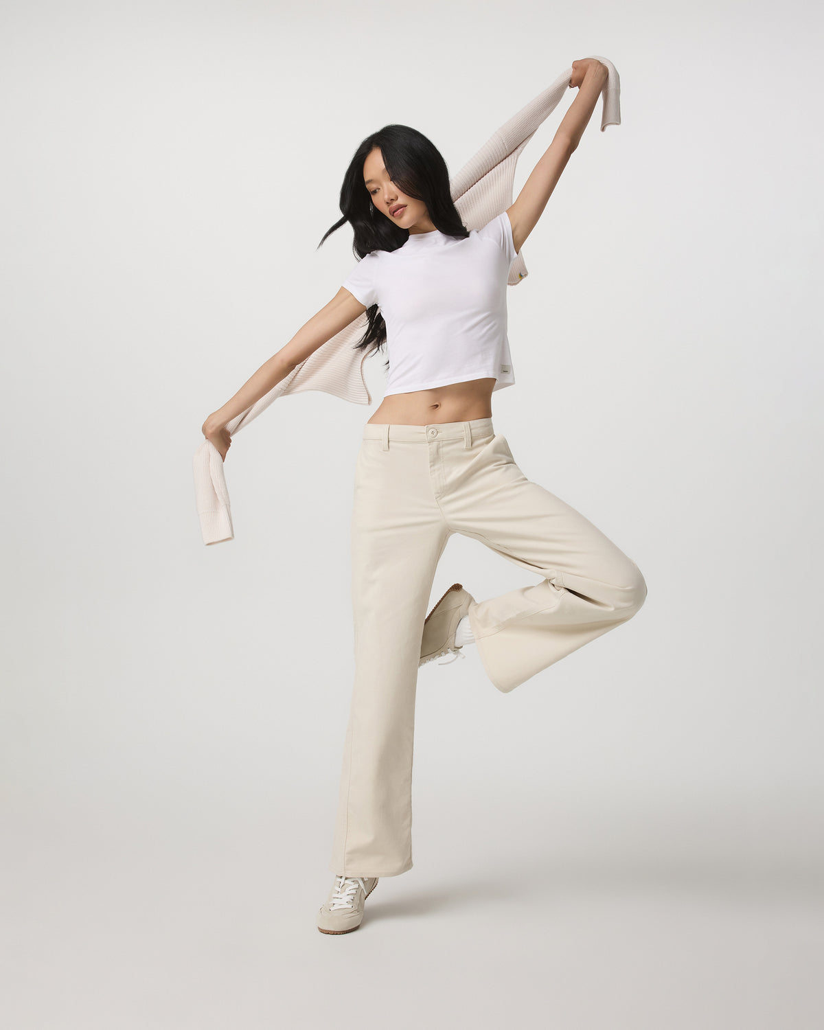Telluride Twill Pant Women's Bone Mid-Low Rise Pants