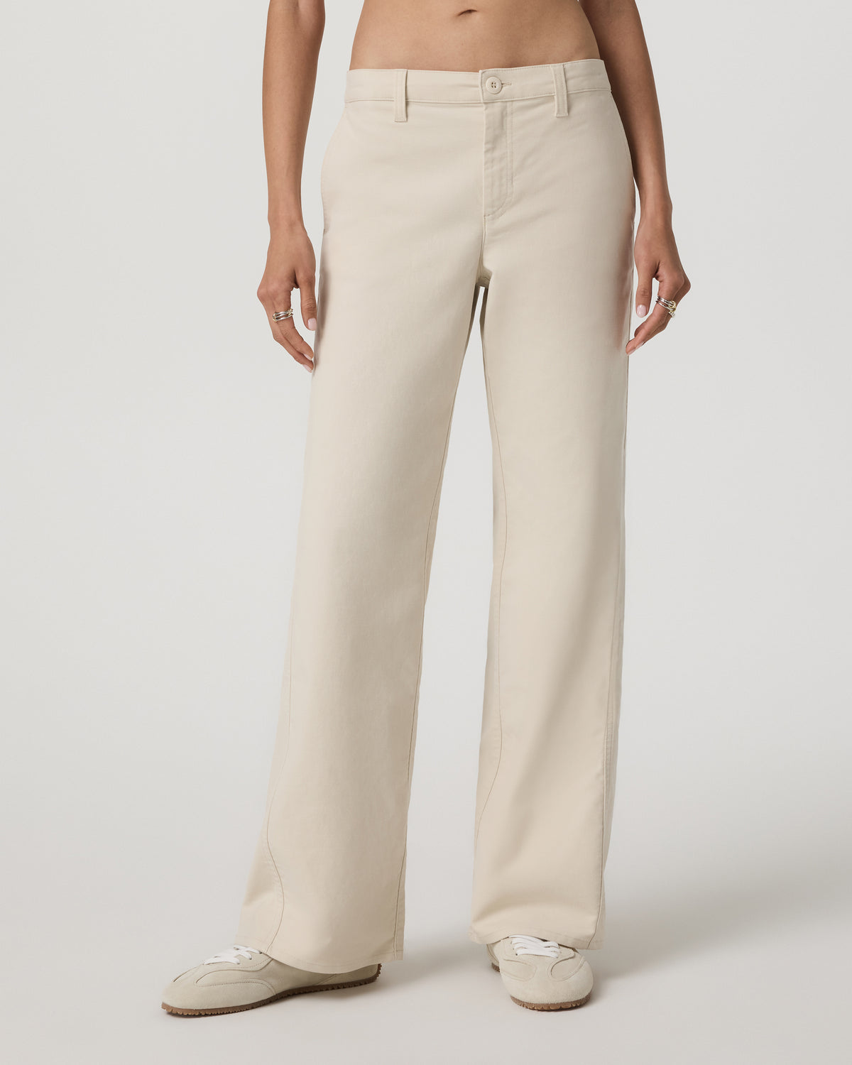 Telluride Twill Pant Women's Bone Mid-Low Rise Pants - Image 2
