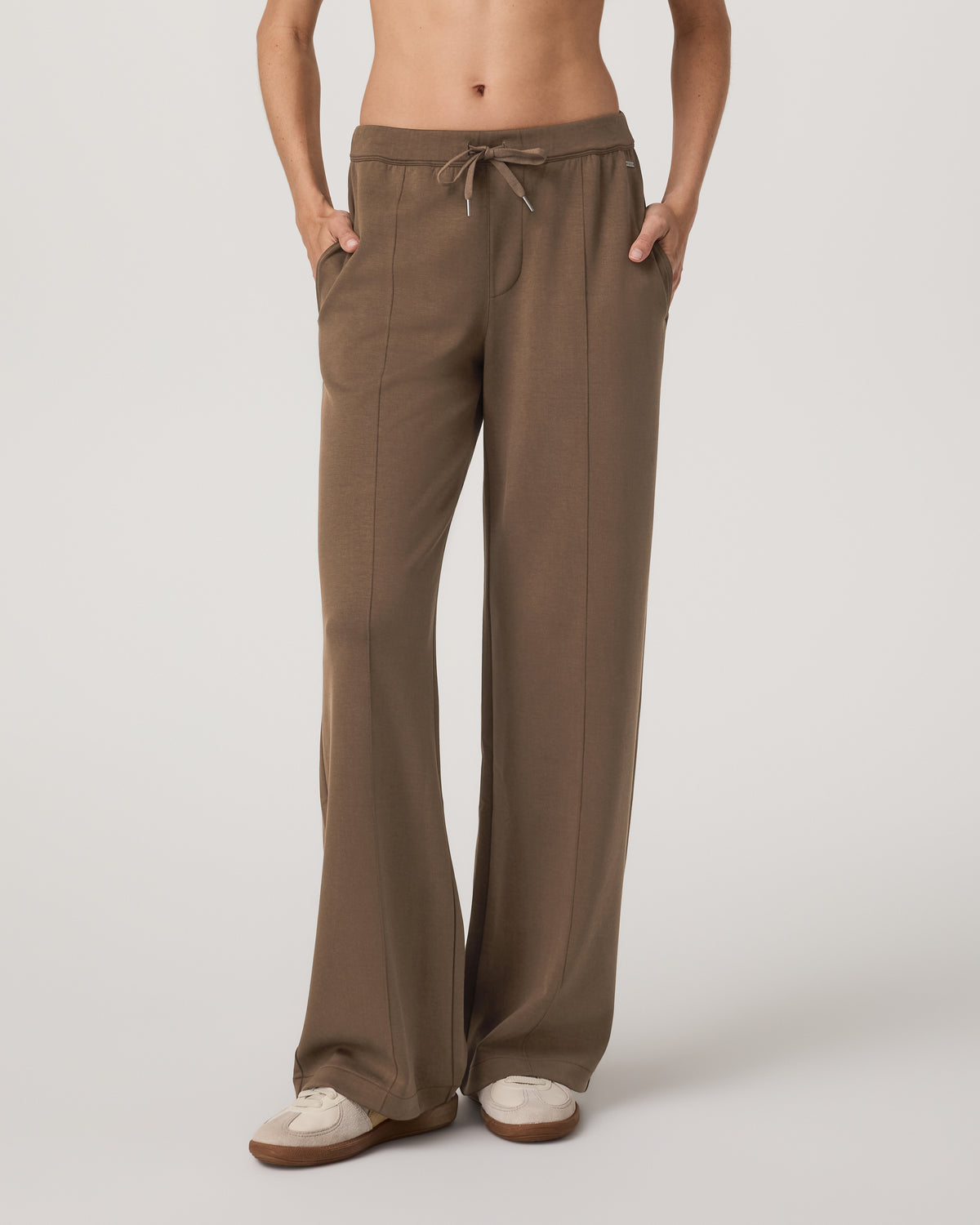 Compose Wideleg Pant Espresso Mid-High Rise Pants